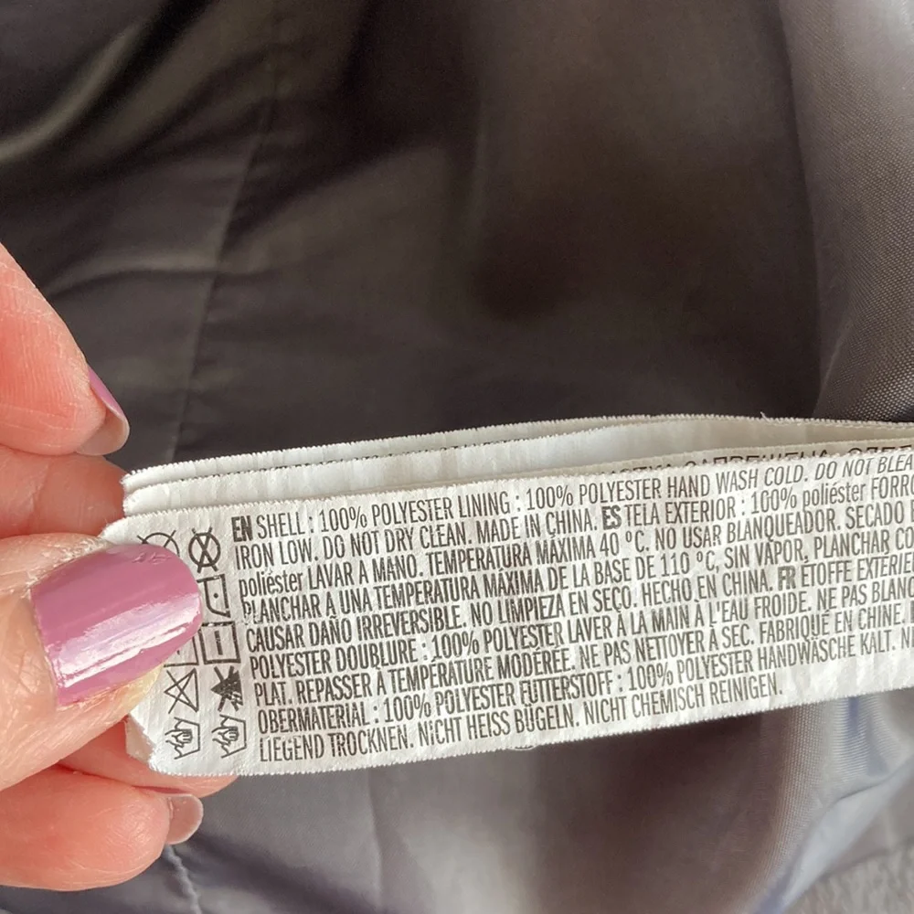 Forever 21 Gray Pea Coat Size Large - Picture 8 of 12